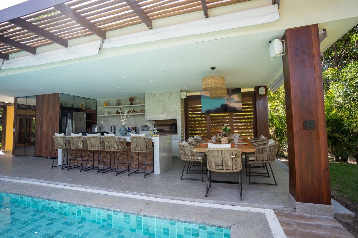 Area gourmet completa com churrasqueira