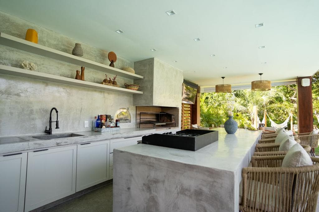 Area gourmet com acabamento premium