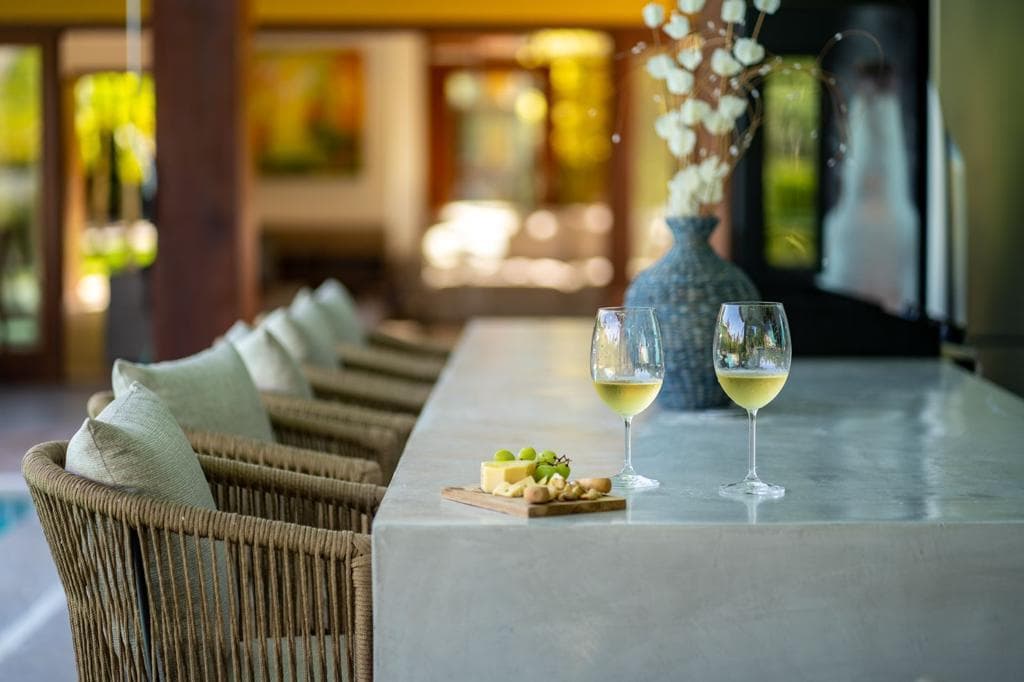 Area gourmet com espaco amplo