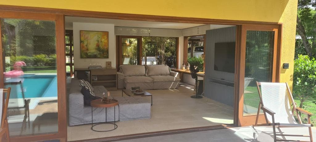 Sala de estar com decoracao moderna